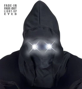 Halloween Faceless Hooded Mask with Light Up Eyes - Picture 1 of 2