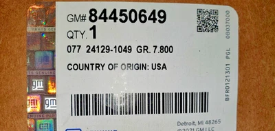 Placa de licença frontal OEM compatível com Cadillac CT5 84450649 2020-2024 NOVA EM FOLHA - Imagem 1 de 4