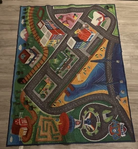 45,5" x 60" Paw Patrol Activity Straßenteppich Hot Wheels Autos - Bild 1 von 5