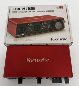 Focusrite Scarlett 2i2 3rd Generation 2-In, 2-Out USB Audio Interface Red - Picture 1 of 22