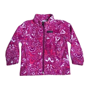 Columbia Niño Niñas Talla 2T Cremallera Completa Polar Chaqueta Abrigo Floral Rosa Oscuro - Imagen 1 de 8