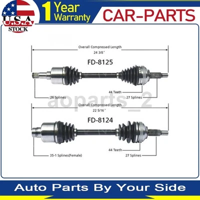 2 ejes delanteros TrakMotive CV eje articulado para Ford Contour 2000 1999 1998 1997 1996 Foto 1 de 3