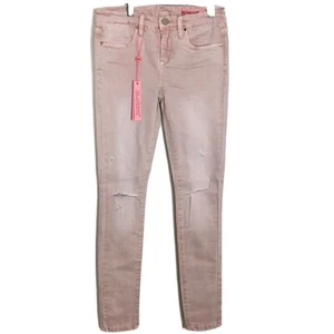 Jeans ajustados BLANK NYC desgastados niñas rosa talla 14 - Imagen 1 de 9