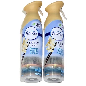 Confezione da 2 spray deodorante Febreze Air Mist Serene Vanilla Sunrise 8,8 oz - Foto 1 di 1