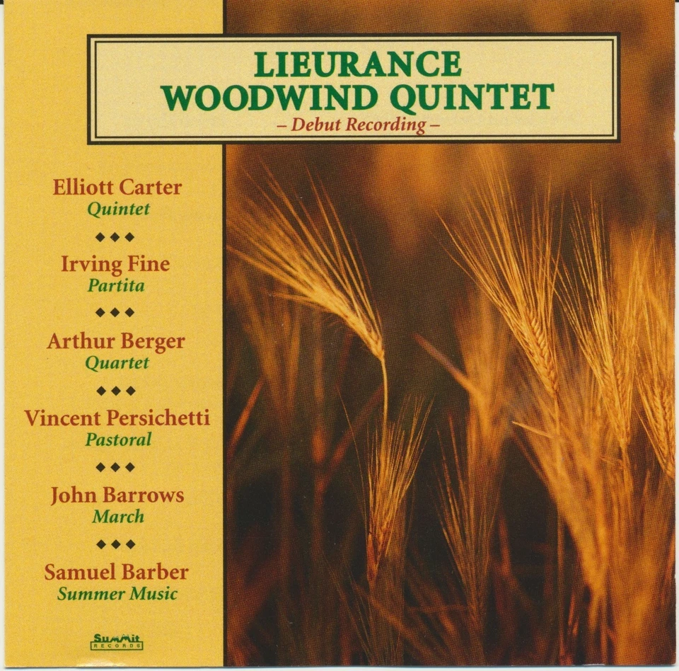 Lieurance Woodwind Quintet Debut Recording (CD, 1993, Summit) Used - Image 1 of 2