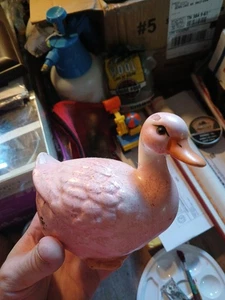 Ceramic Pink Duck Figure - Picture 1 of 7