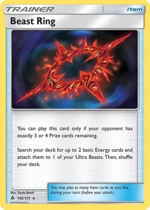 Beast Ring 102/131 SM - Forbidden Light Pokemon Card NM - Picture 1 of 1