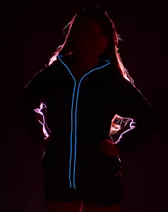COOL MANIA LED NEON HOODIE LIGHTING SWEAT TOP SMART STAG PARTY 3 MODES STROBE.** - Picture 1 of 5