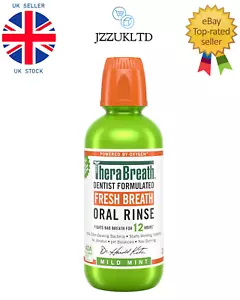 TheraBreath Frischatem Mundwasser, mild neuwertig, alkoholfrei, 16 fl oz - Bild 1 von 2