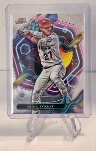 2023 Topps Cromo Cosmic #129 Mike Trout - SPEDIZIONE GRATUITA - Foto 1 di 2