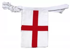 Bandera británica de Inglaterra 100 % algodón Euro 2024 tela banderín inglés - Imagen 1 de 2