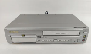 Emerson Video Cassette Recorder VCR / DVD Player Combo EWD2202 Silver TESTED - Picture 1 of 8