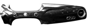 Fiat 500 12- 15 Abarth Carbon Fiber Dash Panel Right Long Panel - Picture 1 of 2