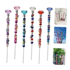 130Pcs DIY Fairy Wand Beaded Garden Stakes Kit Fairy Garden Kit Fairy Diamonds - Picture 1 of 8