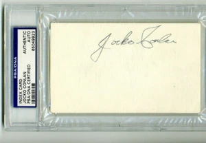 Jocko Conlan Autographed Index Card PSA/DNA COA HOF Umpire Slabbed - Picture 1 of 3
