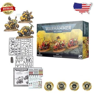 Premium Warhammer 40k Ork Warbiker Mob 6x1.5x9 Inches – Tactical Gameplay Set - Picture 1 of 6