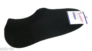 6 Pairs Bamboo No Show Footlet Socket Socks 6-11 Black Sneaker sock - Picture 1 of 6