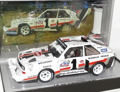 1/18 Audi Quattro S1 - Winner Pikes Peak 1987 - Walter Rohrl (Präsentationsbox) - Bild 1 von 3