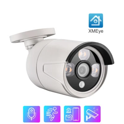 XMEYE 3MP IP Camera Human Detect Audio Outdoor H.265 Bullet CCTV Video POE+DC - Image 1 of 4