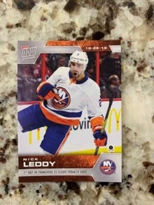 2019-20 TOPPS NOW NHL STICKER WEEK 4 NEW YORK ISLANDERS NICK LEDDY #30 - Picture 1 of 1