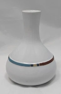 Dansk Mesa White Sand 5" Bud Vase Portugal Stoneware Southwestern Design - Picture 1 of 3