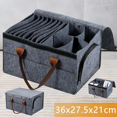 Wohnmobil Tellerhalter Filztaschen Tassenhalter Geschirr Aufbewahrung Campervan - Bild 1 von 4