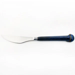 KISMET Flatware by Denby Steak Knife 8.75" "Stone & Steel" NEW NEVER USED - Picture 1 of 9