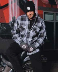 NIP! MEN'S DIXXON "LA MUERTE SHERPA LINED" FLANNEL JACKET! THREE SIZES! NICE!! - Picture 1 of 5
