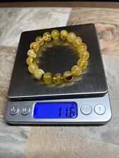 10.5mm Natural Baltic Amber Beads Bracelet  11.6g  100% Natural Guarantee 蜜蜡手串