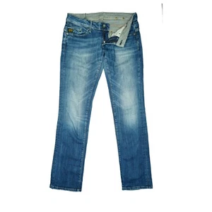 G-STAR Midge Straight Wmn Damen Stretch Jeans Hose Low Waist 36 S W28 L32 blau - Bild 1 von 5