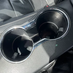 Ford Mustang (6th Generation) Gloss Black Cup Holder Insert Set - Picture 1 of 3