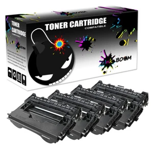 4 tóneres negros de reemplazo para HP CF237A 37A LaserJet Enterprise M608dh M608n M609x - Imagen 1 de 1