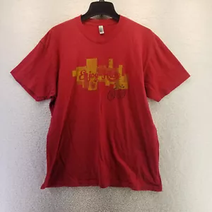 New Belgium Shirt Mens Extra Large Red Beer Enjoy The Ride Pullover Short Sleeve - Picture 1 of 6