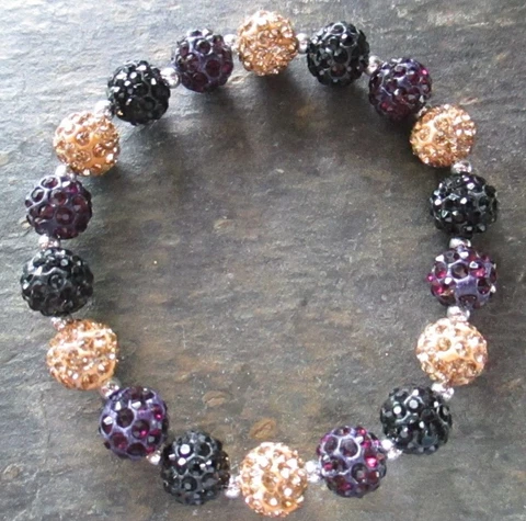 Baltimore Ravens- Bling- Crystal-Rhinestone-Purple/Black/Gold-Bracelet Cover