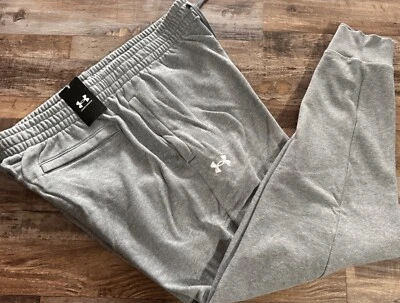 Pantalones deportivos Under Armour 2XL gris/blanco rival polar XXL para hombre nuevos con etiquetas Foto 1 de 2