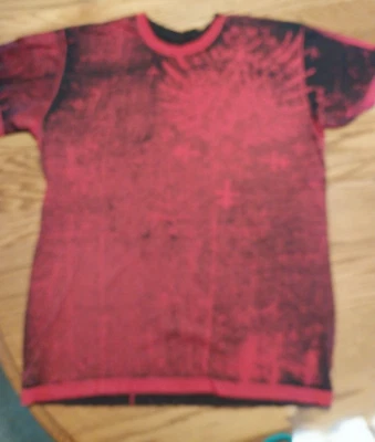 ARCHAIC by AFFLICTION Red NIGHTWATCHER Short Sleeve Medium - Image 1 of 3