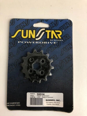 Contraeje de piñón Sunstar original OEM NOS - 14 dientes P/N 10314 Foto 1 de 4