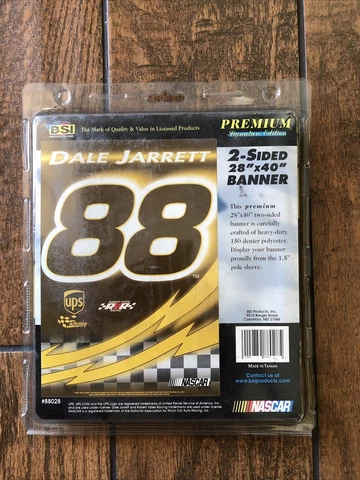 NASCAR #88 DALE JARRETT UPS RACING - 2-SIDE BANNER - 28" x 40" Cover