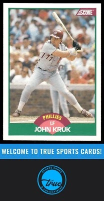 1989 Score Rookie & Traded #70T John Kruk - Image 1 of 2