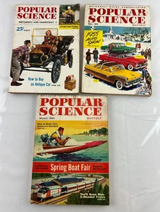 POPULAR SCIENCE Lot of 3 - 1952, 1954 & 1956 Vintage Magazines - Picture 1 of 8