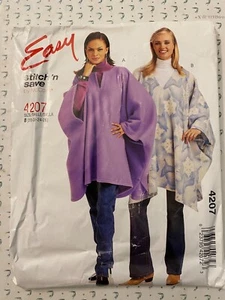 ⭐️Poncho McCalls patrón de costura fácil 4207 para lana talla 20-26 UC - Imagen 1 de 2