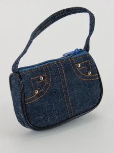 Dark Blue Denim Purse Fits 18" American Girl Dolls - Picture 1 of 1