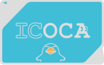 ICOCA Prepaid Transportation IC card JR West pre charged with ¥500 Japanese yen - Image 1 of 2
