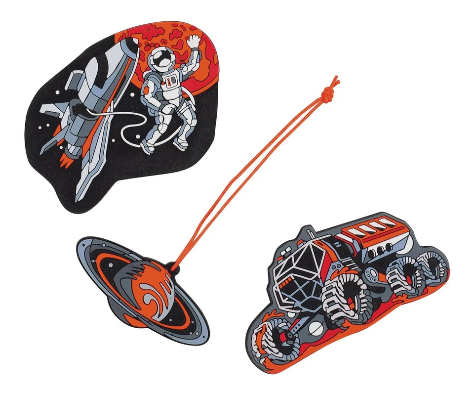 Scout Funny Snaps Move 3er Set Schulranzen-Zubehör Space Data schwarz weiß - Bild 1 von 1