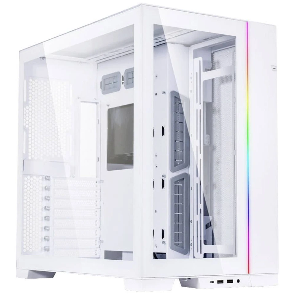 Lian Li O11 Dynamisches EVO RGB Mid Tower Gehäuse - Reine Weiß