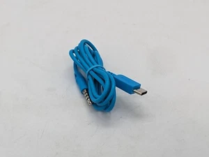 USB-C to 3.5mm audio cable ONLY JLab JBuds Work wireless headset aux lead blue - Photo 1/7