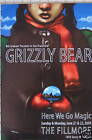 GRIZZLY BEAR FILLMORE POSTER Were We Go Magic Original Bill Graham F1018 