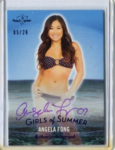 ANGELA FONG 2025 BENCHWARMER GIRLS OF SUMMER PINK FOIL AUTOGRAMMKARTE # 5/20 - Bild 1 von 2