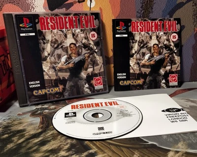 Resident Evil PS1 Sony Playstation PAL Black Label - Image 1 of 4