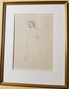 Auguste Renoir, Original Lithographie, Baigneuse nue Nackte, im Druck signiert - Bild 1 von 6